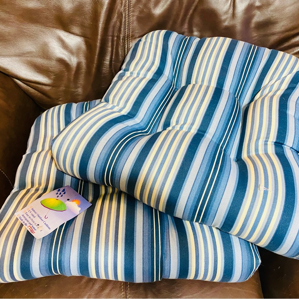 Outdoor/Indoor Seat Cushions - sold as a pair (UV rated) Brand NEW